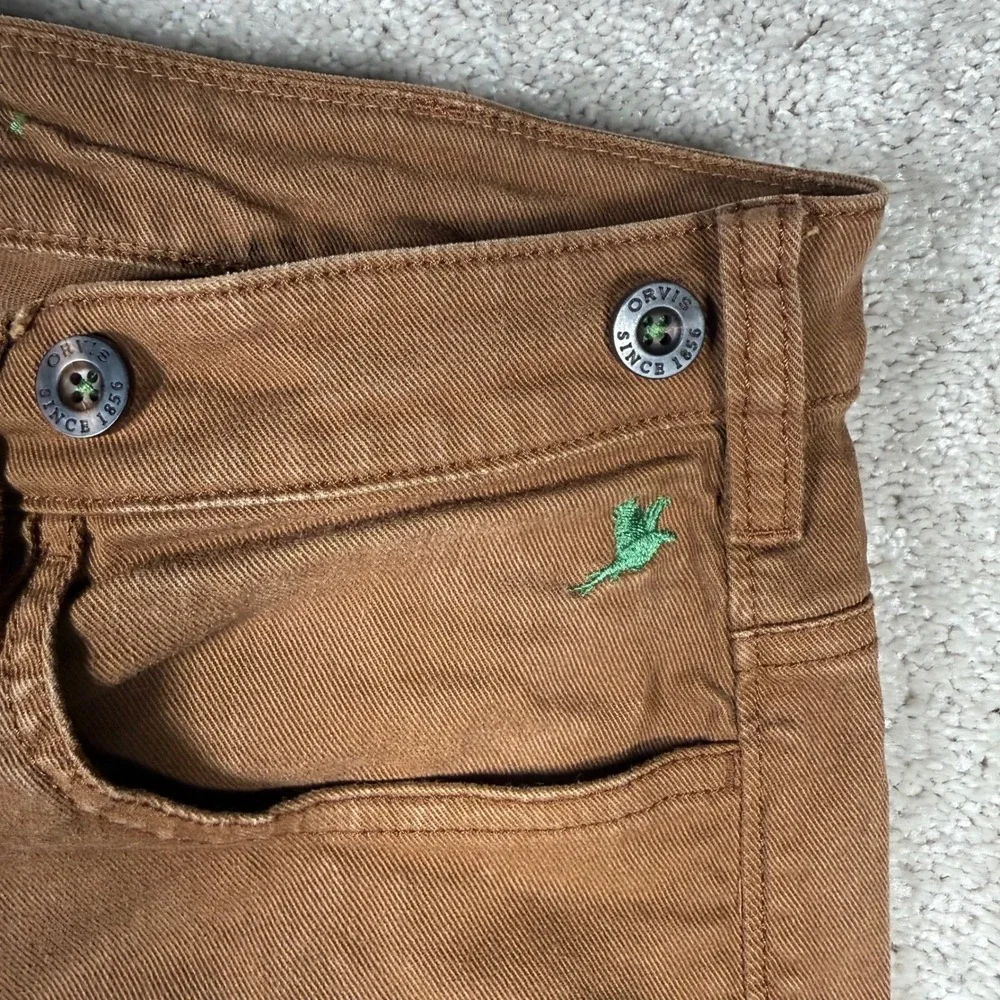 Orvis Men's 36x30 Brown Utility Double Knee Canvas Field Pants Hunting Outdoor